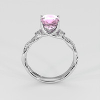 2.22 Ct. Purplish Pink Sapphire Ring, Platinum 950 3