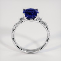 2.60 Ct. Blue Sapphire Ring, Platinum 950 3