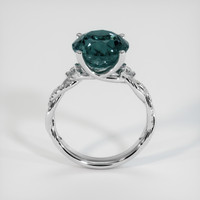 7.78 Ct. Bluish Green Sapphire Ring, Platinum 950 3
