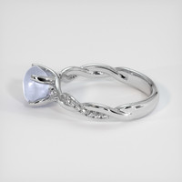 4.04 Ct. Blue Sapphire Ring, Platinum 950 4