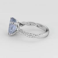 5.20 Ct. Grey Sapphire Ring, Platinum 950 4
