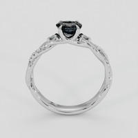 0.74 Ct. Green Sapphire Ring, Platinum 950 3