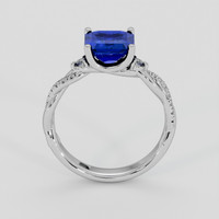 2.21 Ct. Blue Sapphire Ring, Platinum 950 3