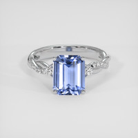 3.03 Ct. Blue Sapphire Ring, Platinum 950 1
