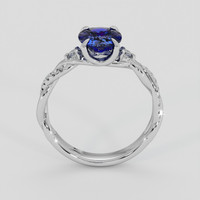 1.84 Ct. Purplish Blue Sapphire Ring, Platinum 950 3