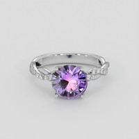 1.77 Ct. Purple Sapphire Ring, Platinum 950 1