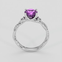 2.40 Ct. Pinkish Purple Sapphire Ring, Platinum 950 3