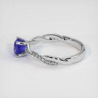 1.67 Ct. Purplish Blue Sapphire Ring, Platinum 950 4