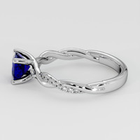 0.76 Ct. Blue Sapphire Ring, Platinum 950 4