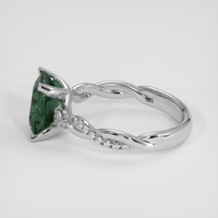 3.40 Ct. Green Sapphire Ring, Platinum 950 4