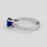 1.33 Ct. Blue Sapphire Ring, Platinum 950 4