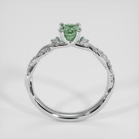 1.01 Ct. Bluish Green Sapphire Ring, Platinum 950 3