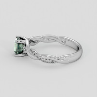 1.15 Ct. Green Sapphire Ring, Platinum 950 4