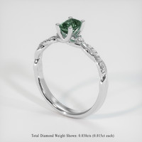 0.65 Ct. Sapphire Ring, Platinum 950 2