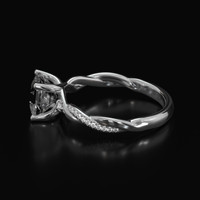 2.13 Ct. White Sapphire Ring, Platinum 950 4