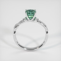 1.75 Ct. Bluish Green Sapphire Ring, Platinum 950 3