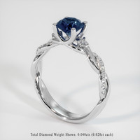 1.14 Ct. Sapphire Ring, Platinum 950 2