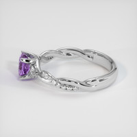 0.68 Ct. Violet Sapphire Ring, Platinum 950 4