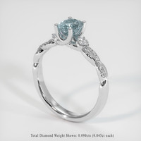 0.72 Ct. Sapphire Ring, Platinum 950 2