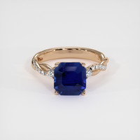 3.22 Ct. Sapphire Ring, 14K Rose Gold 1