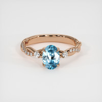 1.50 Ct. Gemstone Ring, 14K Rose Gold 1