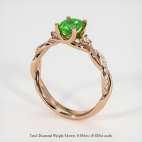 0.73 Ct. Gemstone Ring, 14K Rose Gold 2