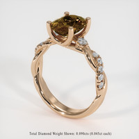 2.82 Ct. Gemstone Ring, 14K Rose Gold 2