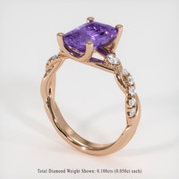 2.67 Ct. Gemstone Ring, 14K Rose Gold 2