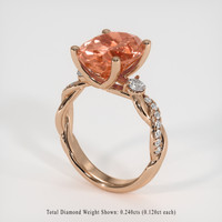 5.10 Ct. Gemstone Ring, 14K Rose Gold 2