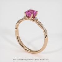 1.36 Ct. Sapphire Ring, 14K Rose Gold 2