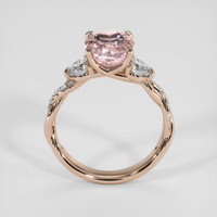 3.37 Ct. Padparadscha Sapphire Ring, 14K Rose Gold 3