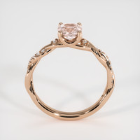 0.60 Ct. Padparadscha Sapphire Ring, 14K Rose Gold 3