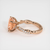 5.19 Ct. Padparadscha Sapphire Ring, 14K Rose Gold 4