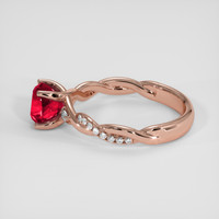 1.61 Ct. Ruby Ring, 14K Rose Gold 4