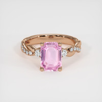 2.54 Ct. Sapphire Ring, 14K Rose Gold 1