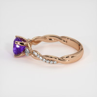 1.11 Ct. Sapphire Ring, 14K Rose Gold 4