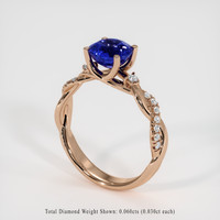 2.55 Ct. Sapphire Ring, 14K Rose Gold 2