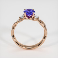 1.20 Ct. Purple Sapphire Ring, 14K Rose Gold 3