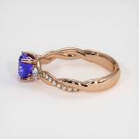 1.20 Ct. Purple Sapphire Ring, 14K Rose Gold 4