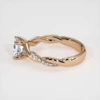 0.78 Ct. White Sapphire Ring, 14K Rose Gold 4
