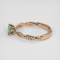 1.01 Ct. Bluish Green Sapphire Ring, 14K Rose Gold 4