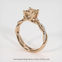 1.27 Ct. Gemstone Ring, 18K Rose Gold 2