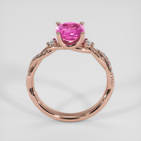 1.67 Ct. Pink Sapphire Ring, 18K Rose Gold 3
