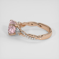 3.37 Ct. Padparadscha Sapphire Ring, 18K Rose Gold 4