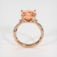 5.19 Ct. Padparadscha Sapphire Ring, 18K Rose Gold 3