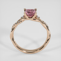 1.04 Ct. Purplish Pink Sapphire Ring, 18K Rose Gold 3