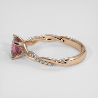 1.04 Ct. Purplish Pink Sapphire Ring, 18K Rose Gold 4