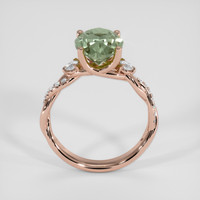 3.94 Ct. Green Sapphire Ring, 18K Rose Gold 3