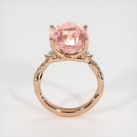12.01 Ct. Padparadscha Sapphire Ring, 18K Rose Gold 3