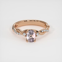 0.65 Ct. Bi Color Sapphire Ring, 18K Rose Gold 1